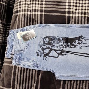 Disney nightmare before Christmas wide leg jeans